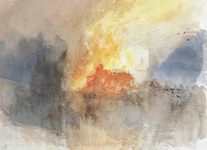 Joseph Mallord William Turner Fire Norge oil painting art